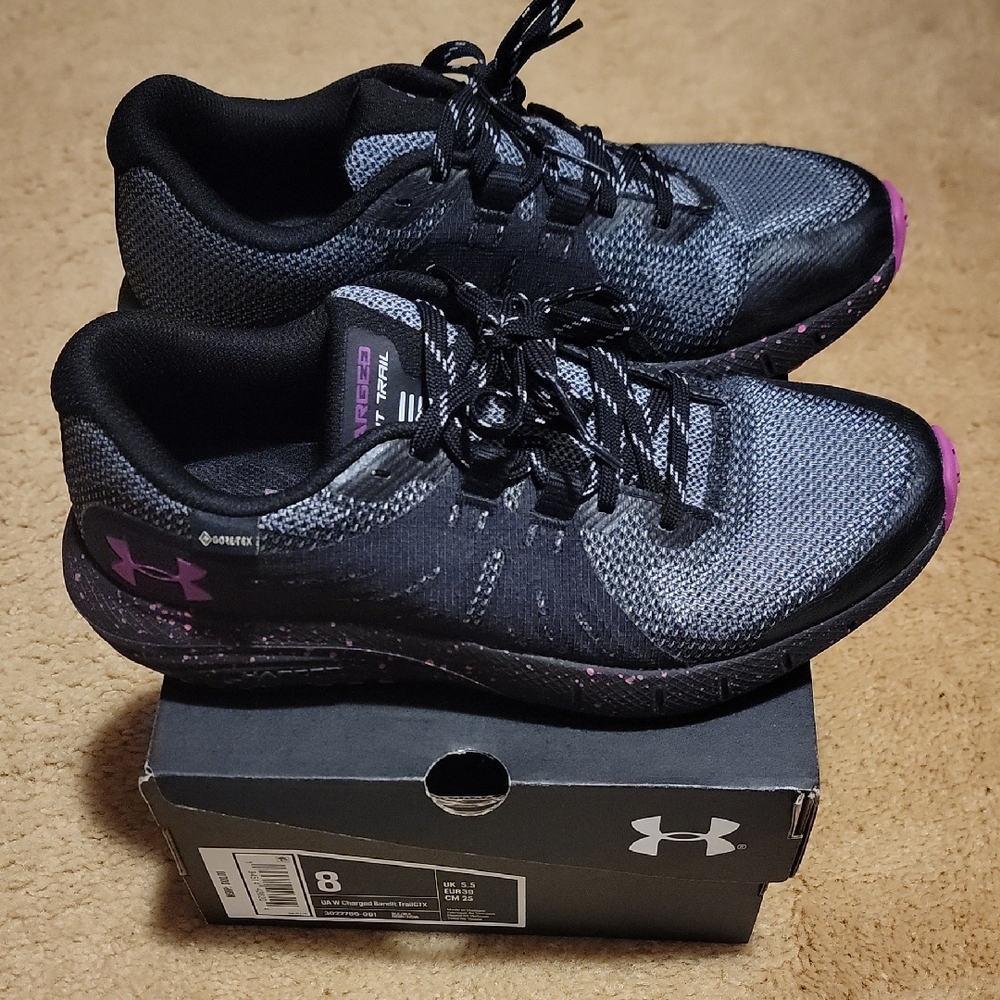 Under Armour Women's Gray and Pink Athletic Shoes